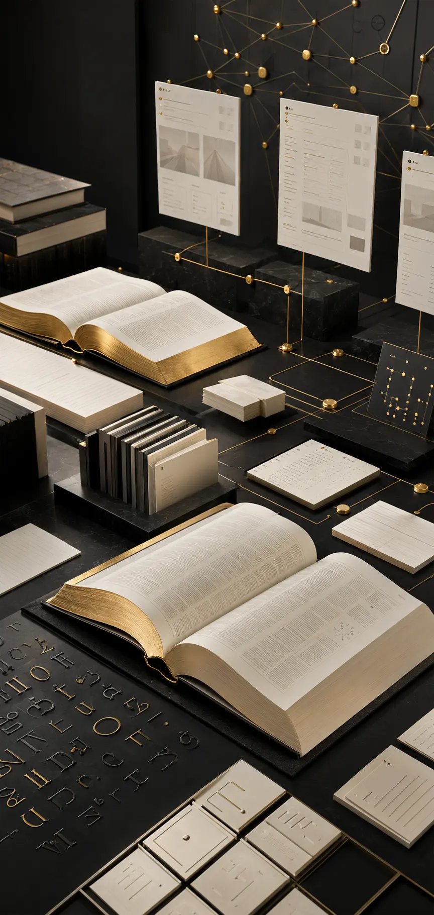 Patrimoine lexical noir et blanc du réseau langue française, indexé par des tracés d’or